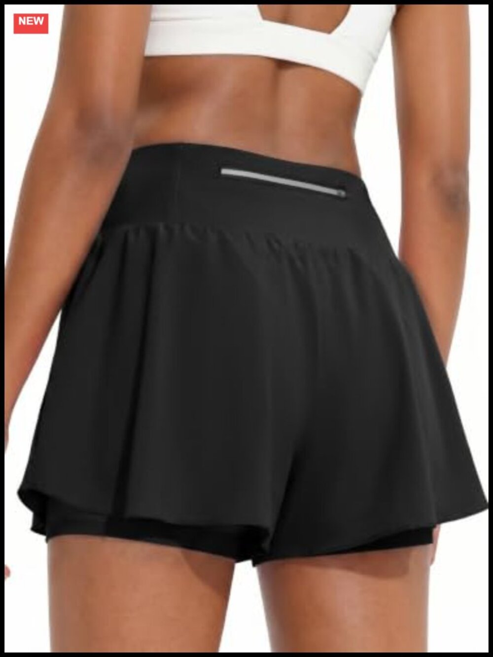 High Waisted Athletic Running Shorts with Pockets Womens Workout